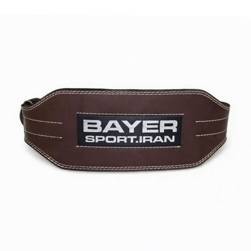 کمربند بدنسازی تمام چرم Bayer عرض 13.5cm