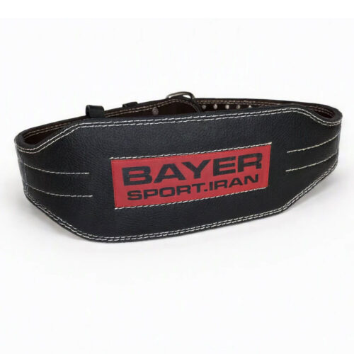 کمربند بدنسازی تمام چرم Bayer عرض 13.5cm