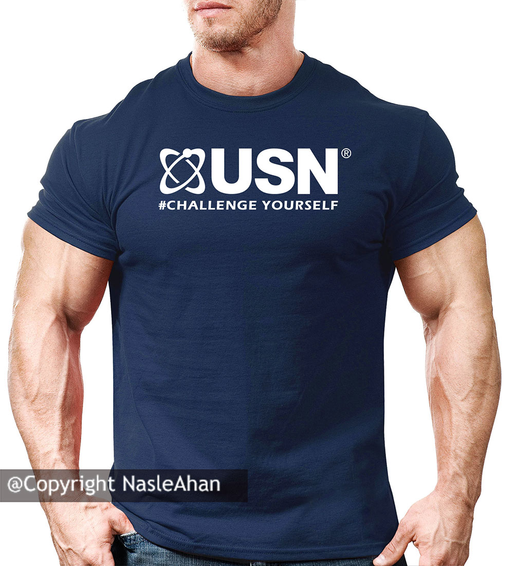 تیشرت سرمه ای مدل ®USN